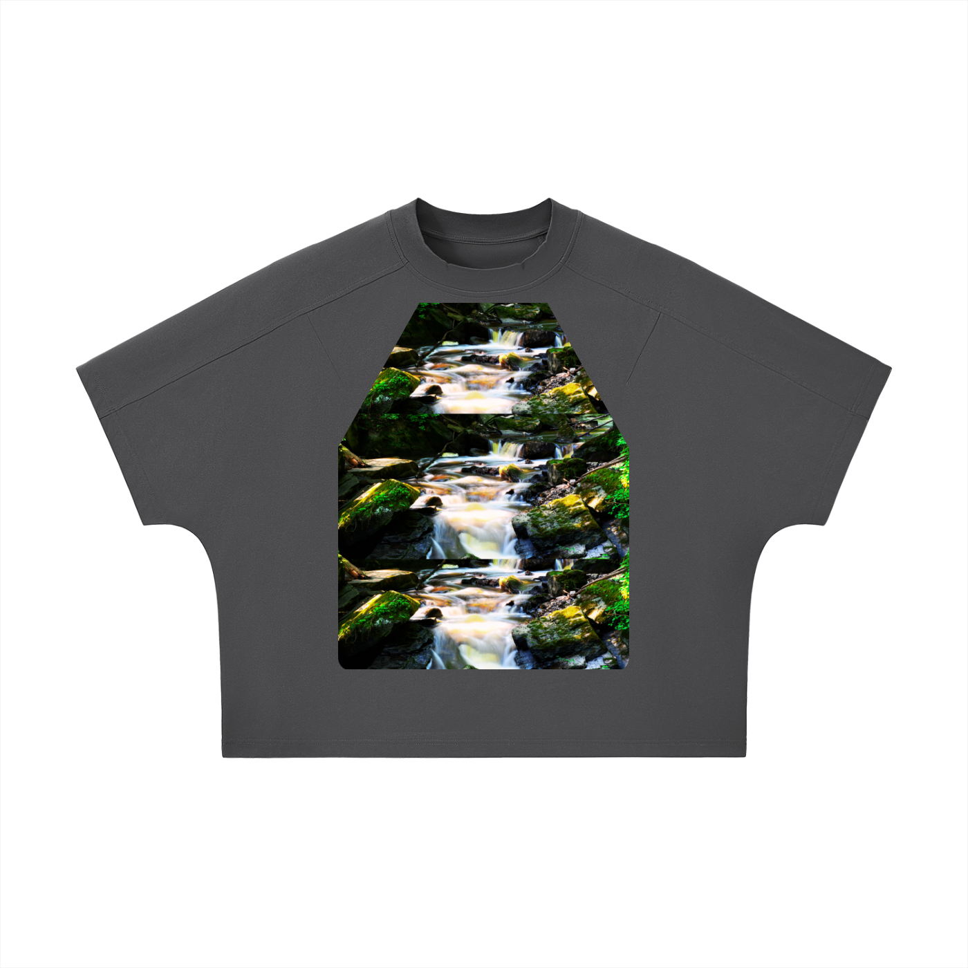 Unisex Boxy Tonal Paneling T-Shirt