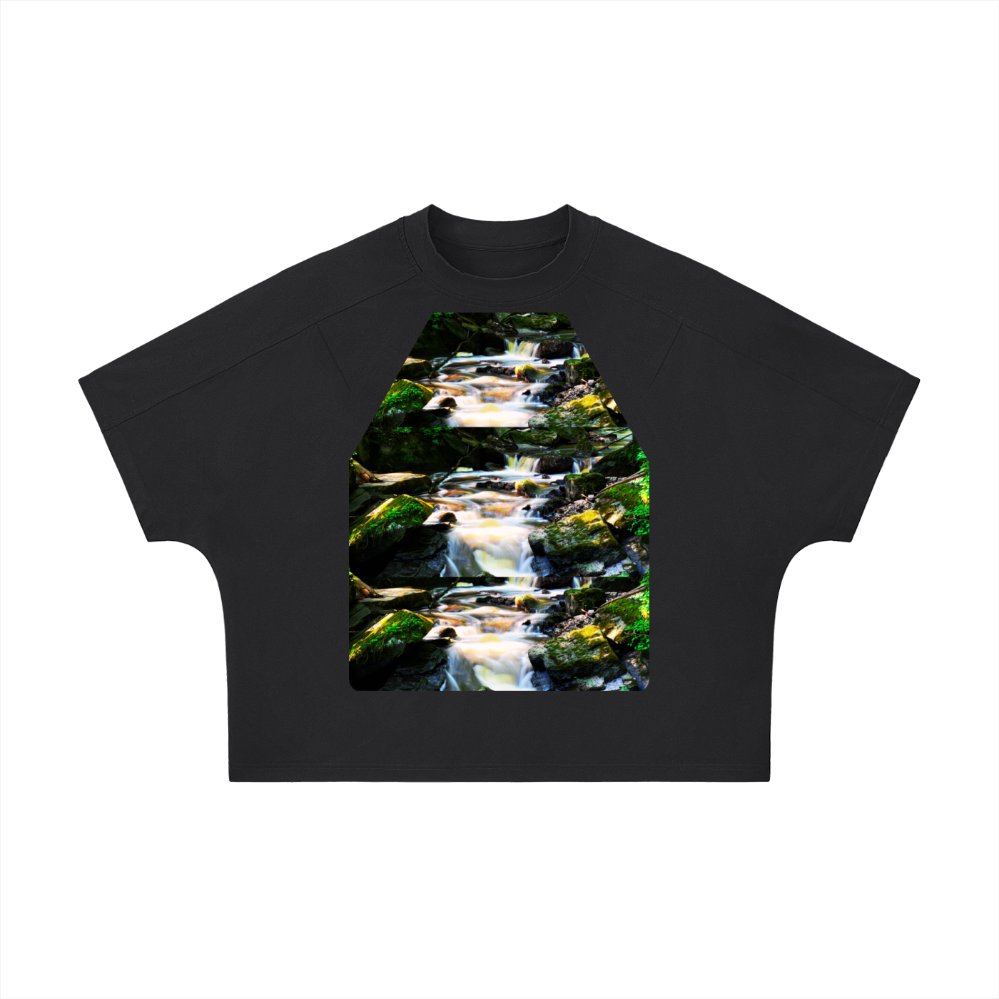 Unisex Boxy Tonal Paneling T-Shirt