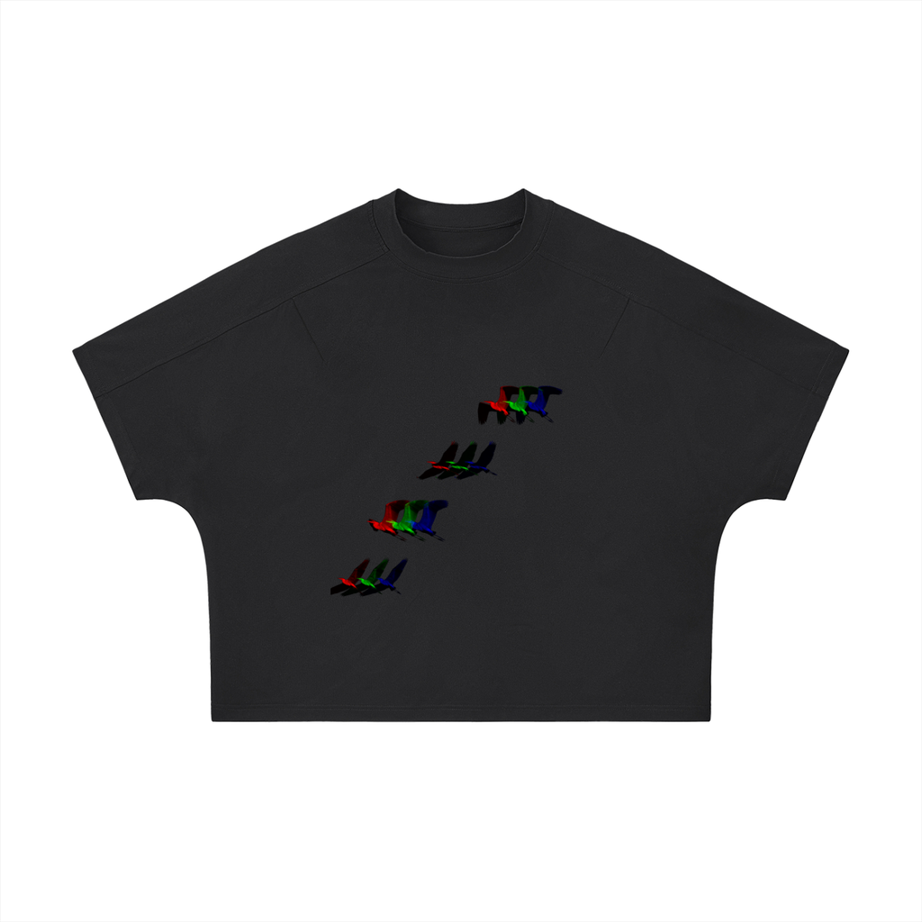 Unisex Boxy Tonal Paneling T-Shirt
