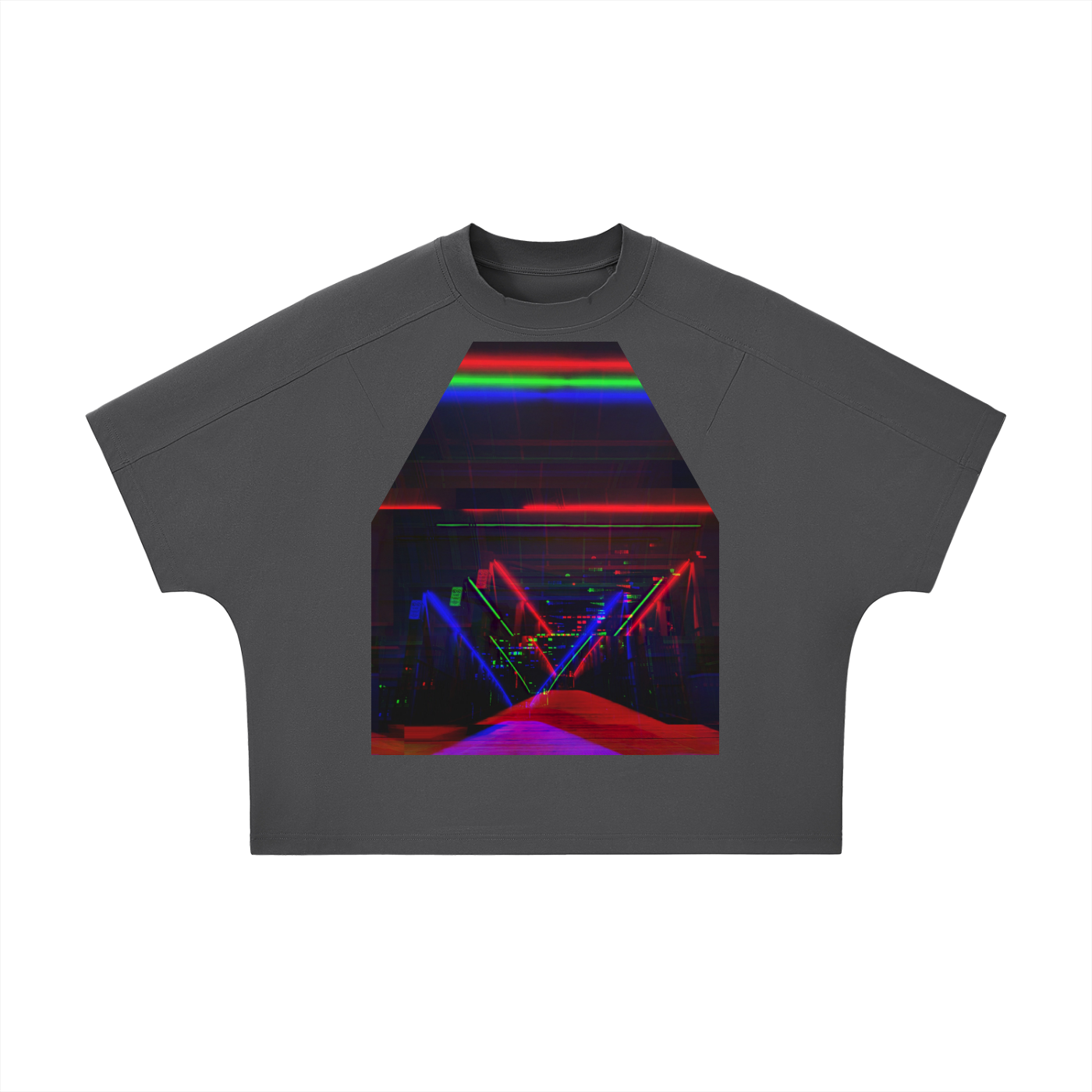 Unisex Boxy Tonal Paneling T-Shirt