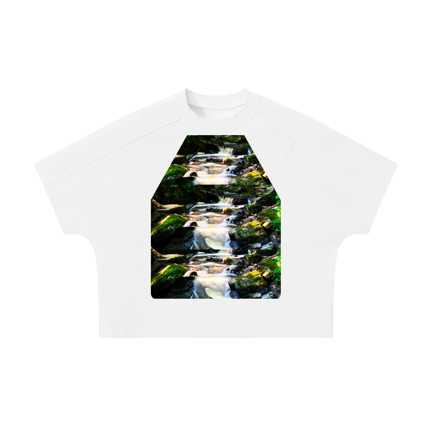 Unisex Boxy Tonal Paneling T-Shirt