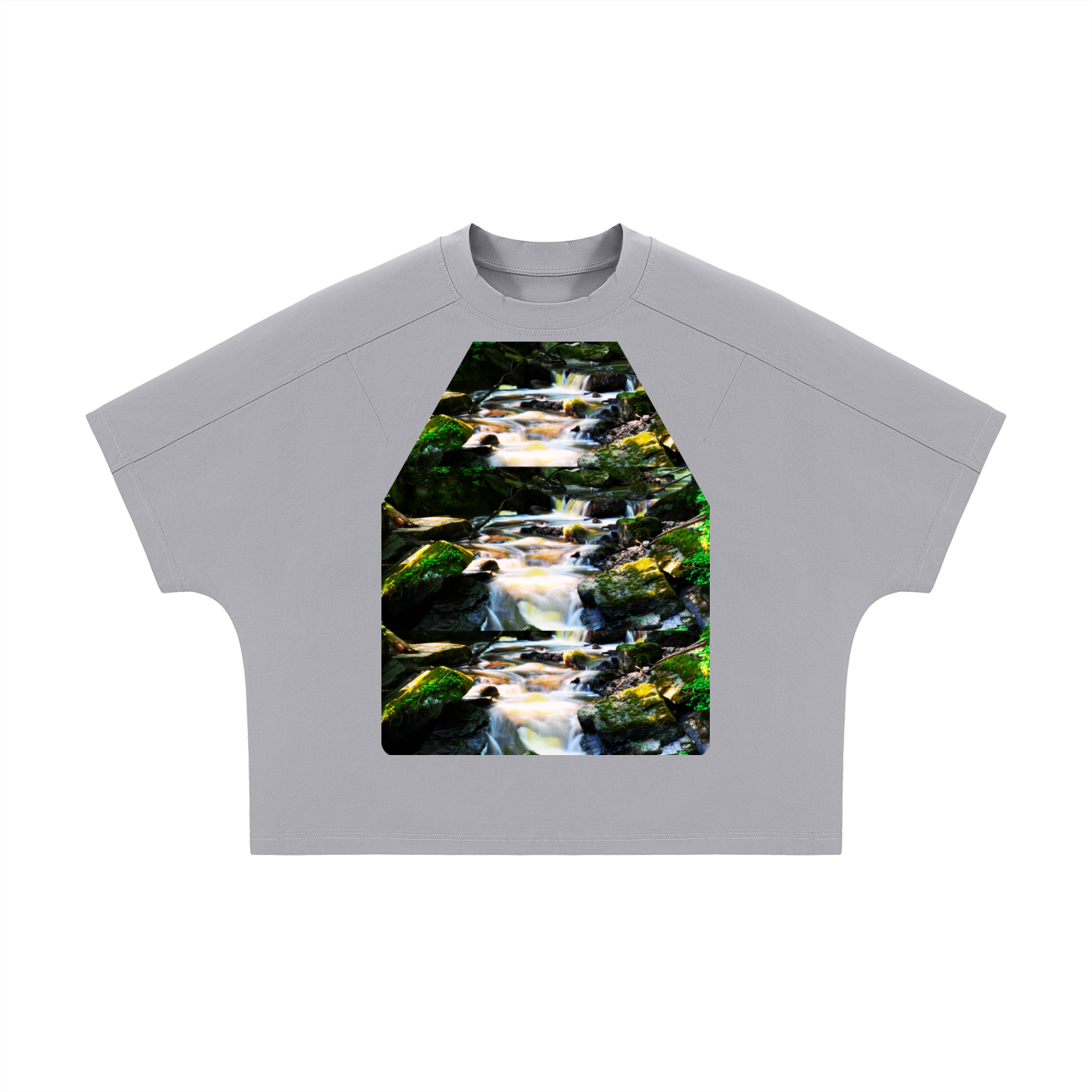 Unisex Boxy Tonal Paneling T-Shirt