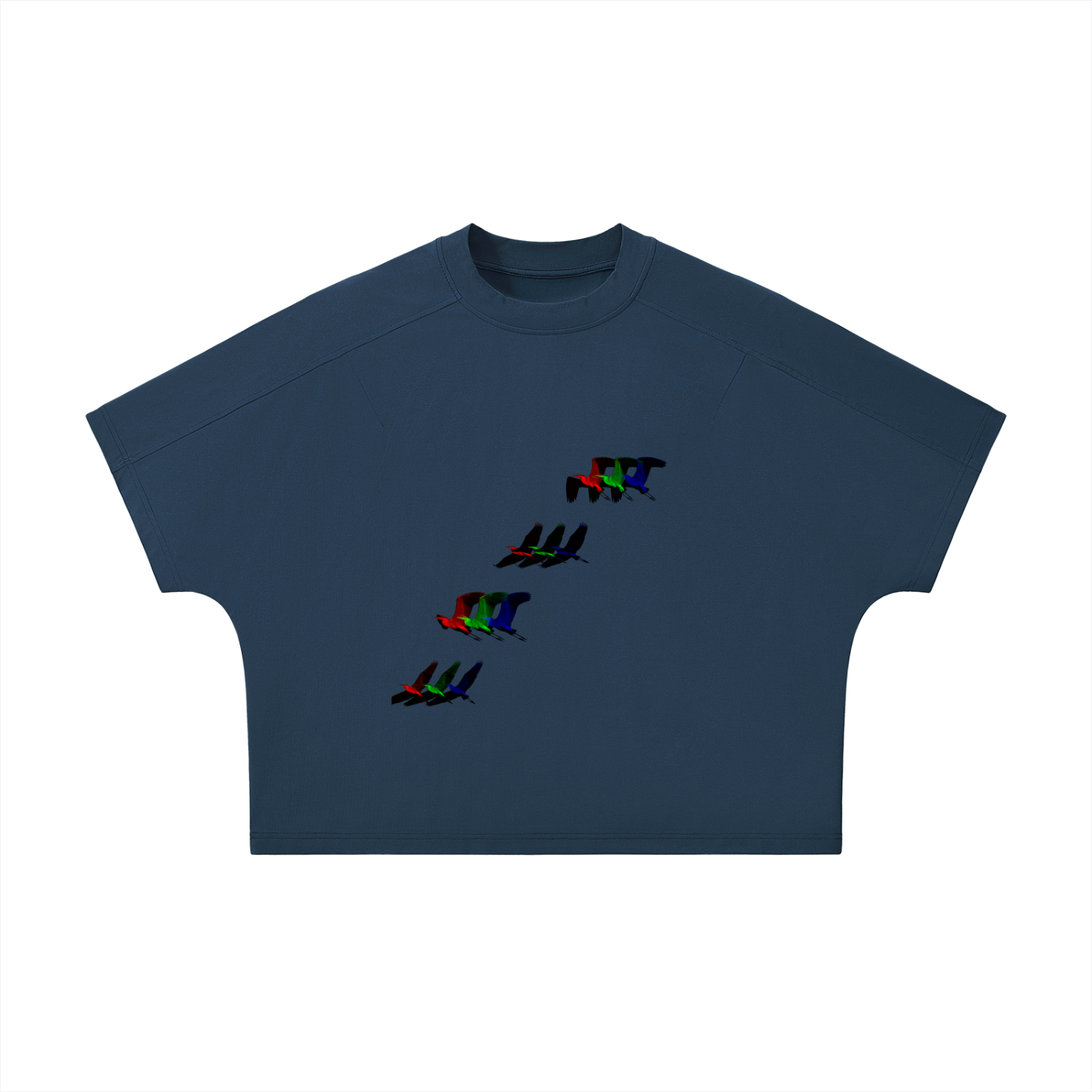 Unisex Boxy Tonal Paneling T-Shirt