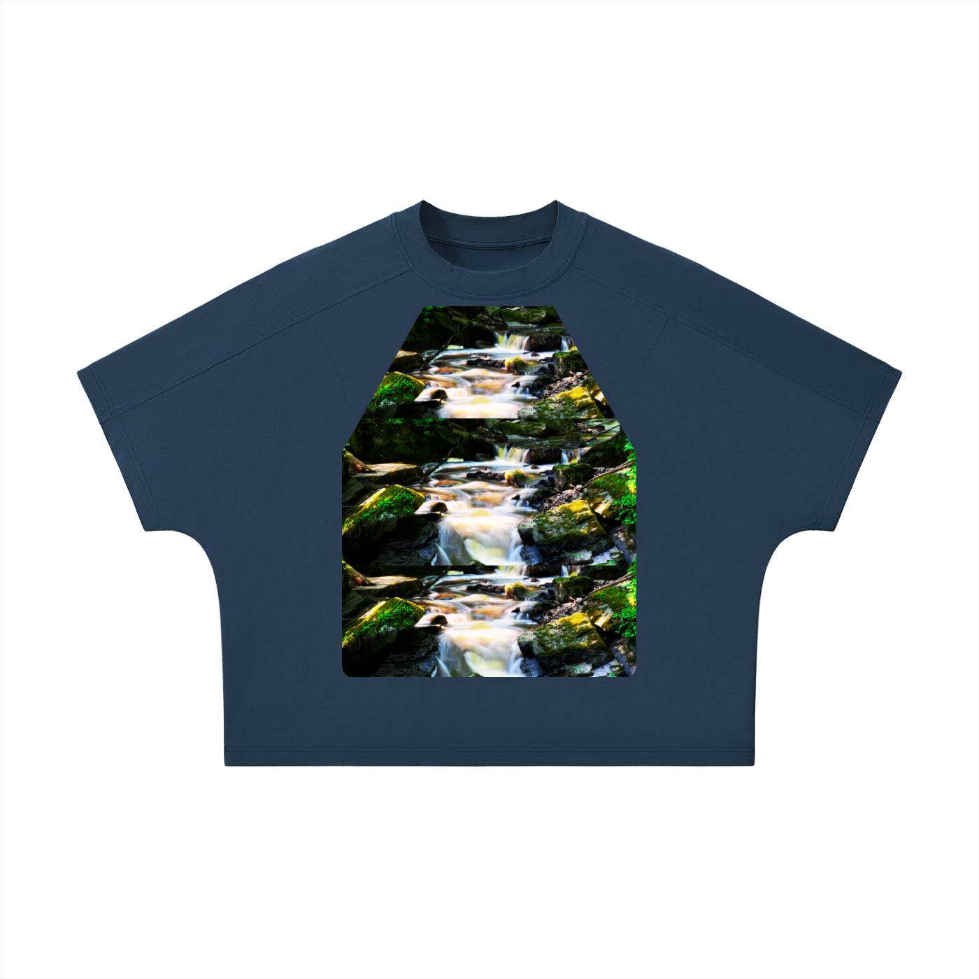 Unisex Boxy Tonal Paneling T-Shirt