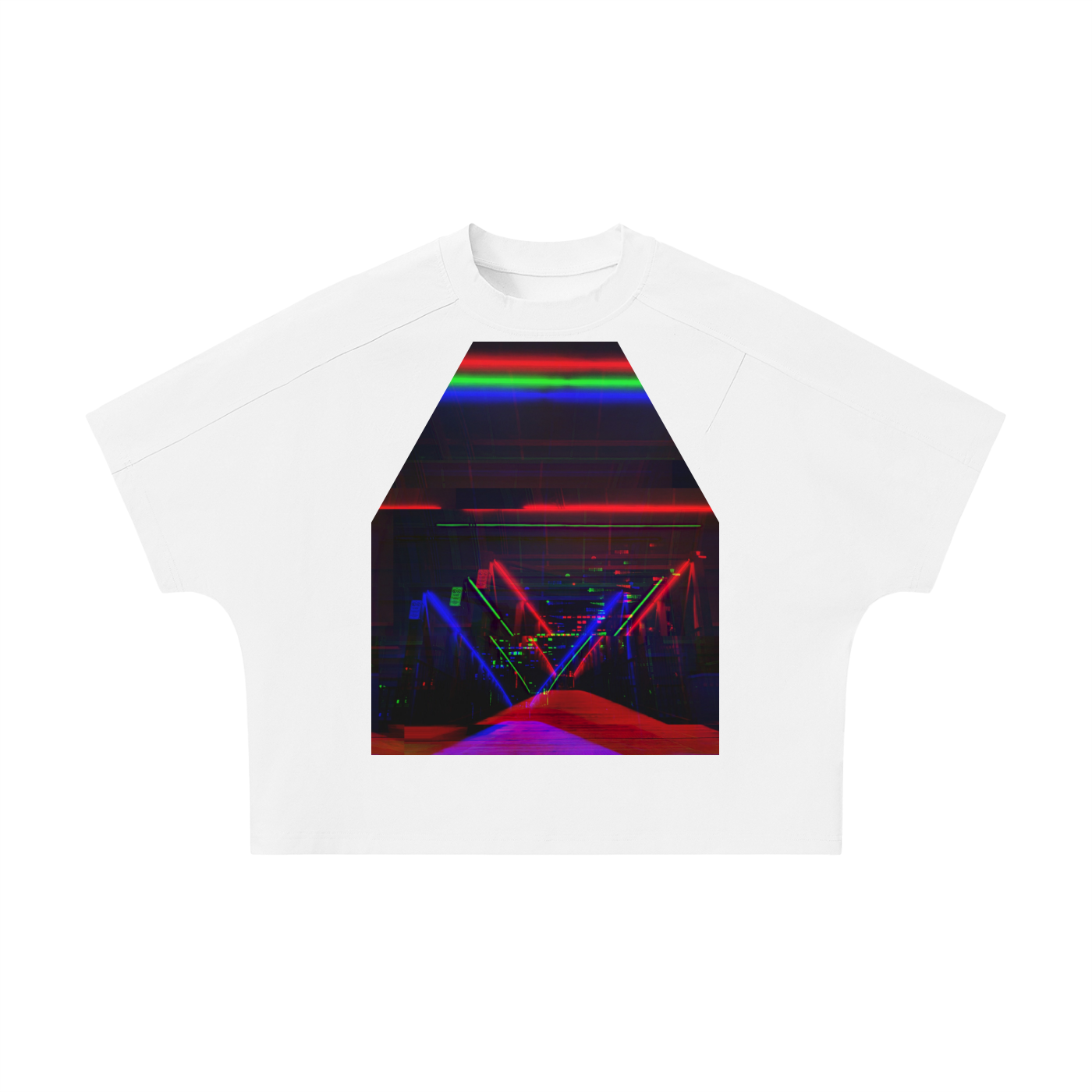 Unisex Boxy Tonal Paneling T-Shirt