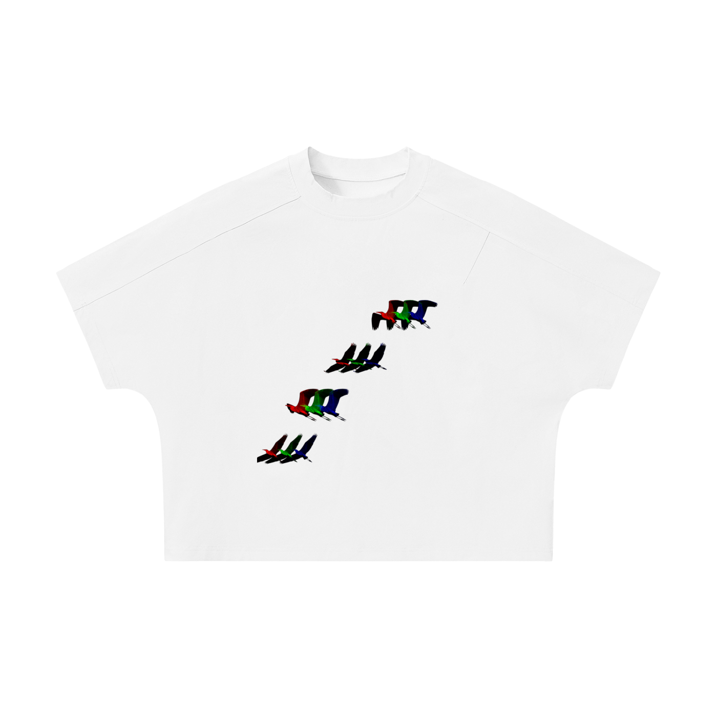 Unisex Boxy Tonal Paneling T-Shirt