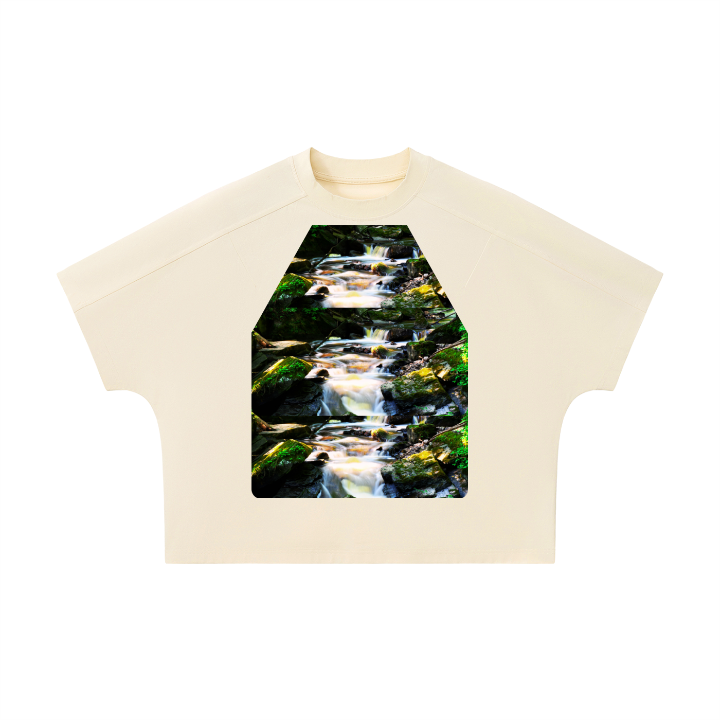 Unisex Boxy Tonal Paneling T-Shirt