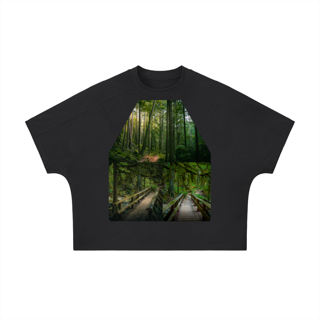 Unisex Boxy Tonal Paneling T-Shirt