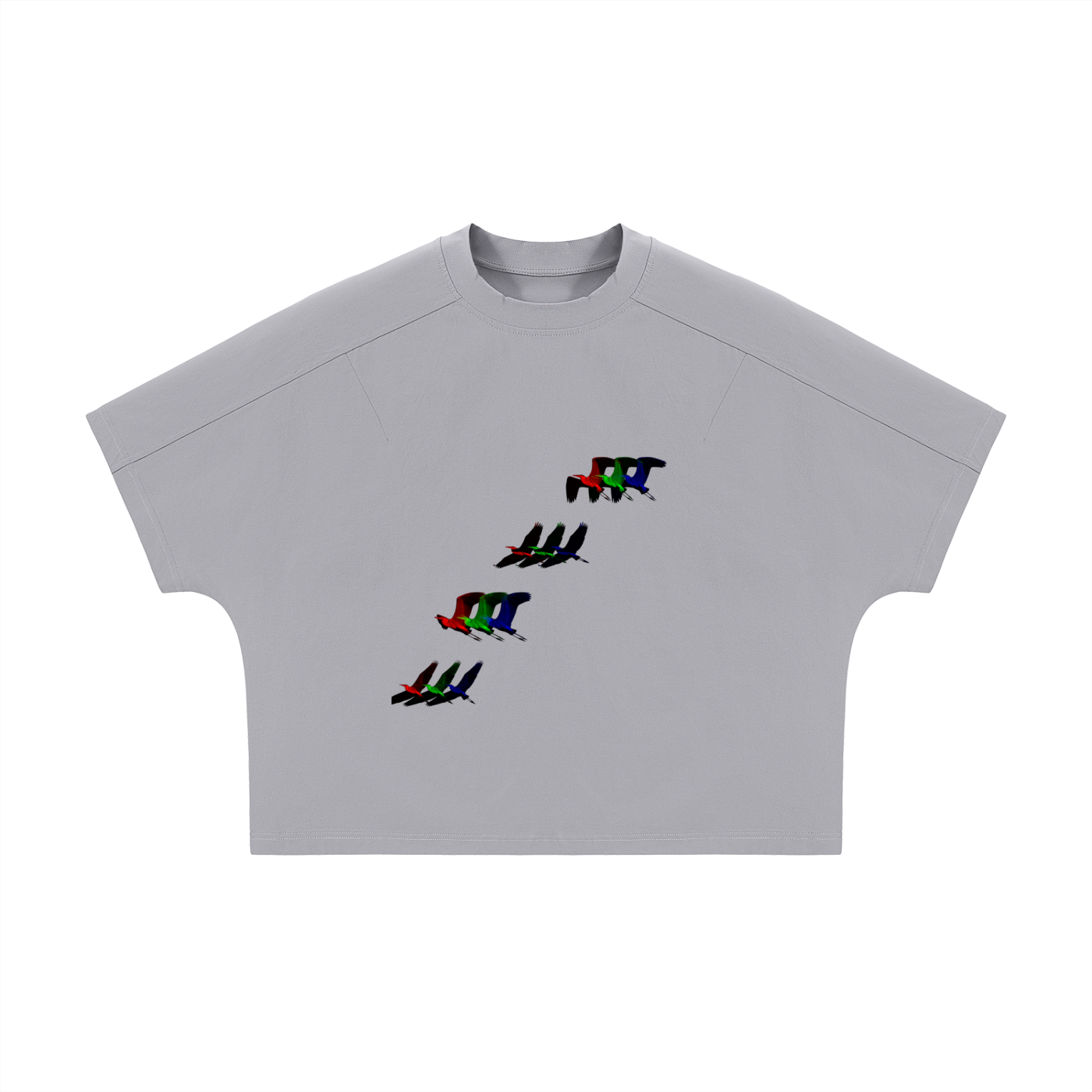 Unisex Boxy Tonal Paneling T-Shirt