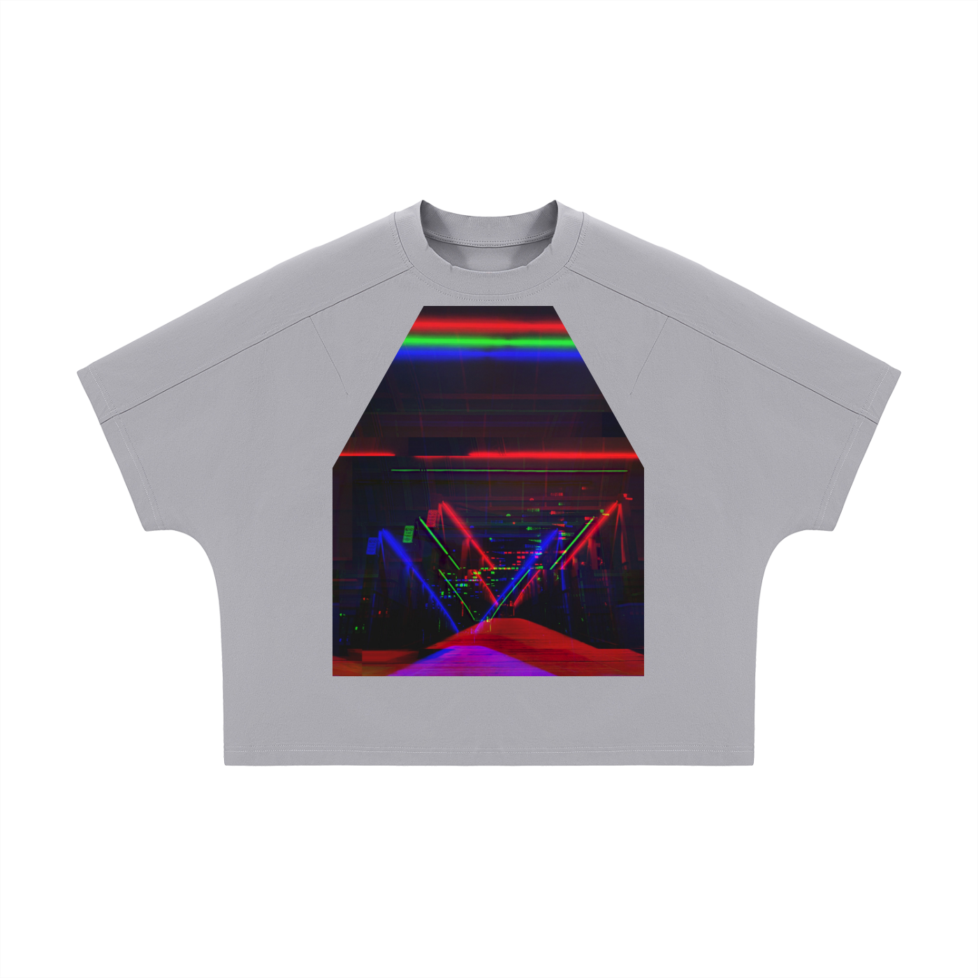 Unisex Boxy Tonal Paneling T-Shirt